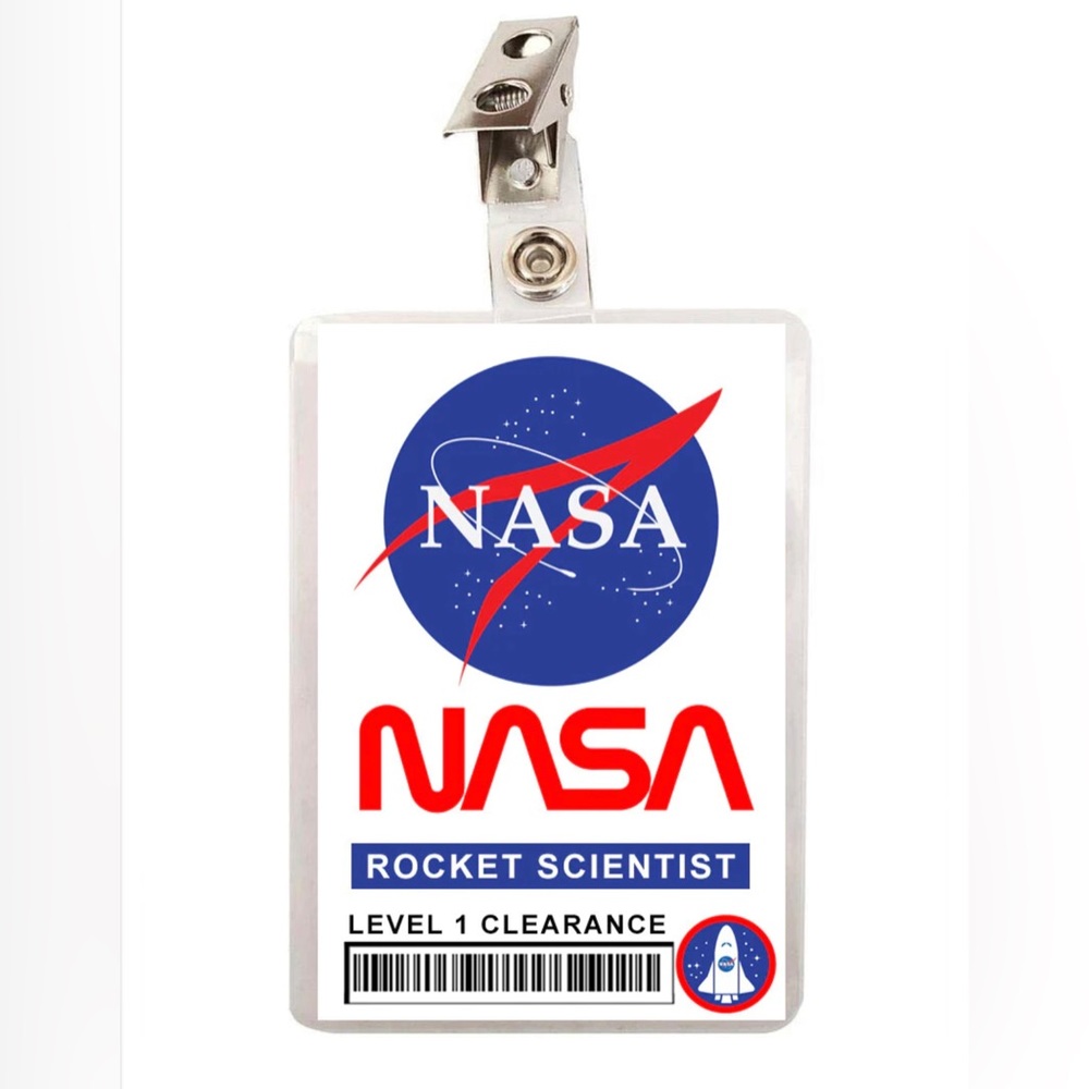 NASA Astronaut Rocket Scientist ID Badge for your Halloween costume